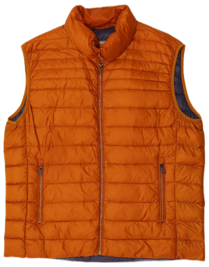 Marlboro Classics Mens Padded Gilet UK 44 2XL Brown Polyamide