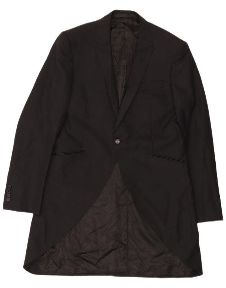 Marks & Spencer Mens Autograph 1 Button Blazer Jacket UK 40 Medium Black