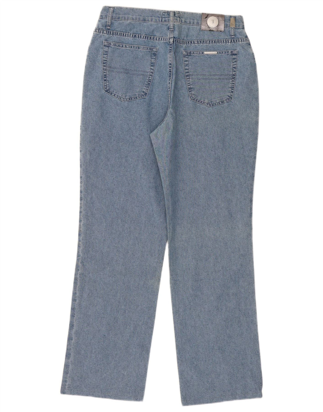 Trussardi Womens Straight Jeans W32 L30 Blue Cotton