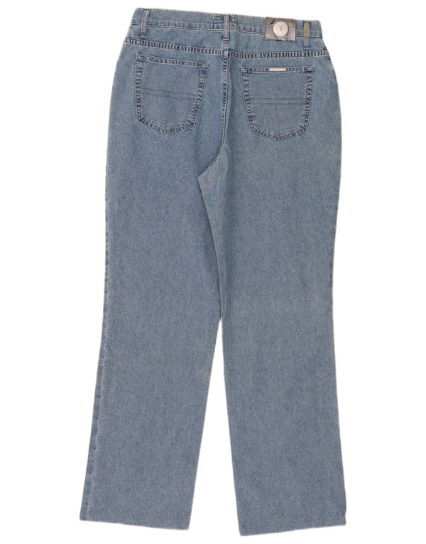 Trussardi Womens Straight Jeans W32 L30 Blue Cotton