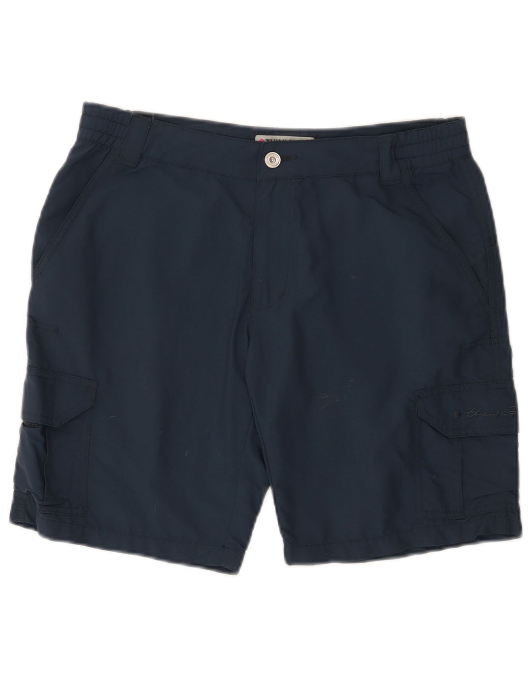 THINK PINK Womens Cargo Shorts W30 Medium Navy Blue