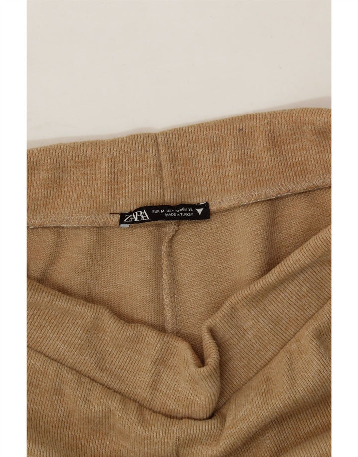 ZARA Womens Knit Tracksuit Trousers UK 12 Medium  Beige Vintage Zara and Second-Hand Zara from Messina Hembry 