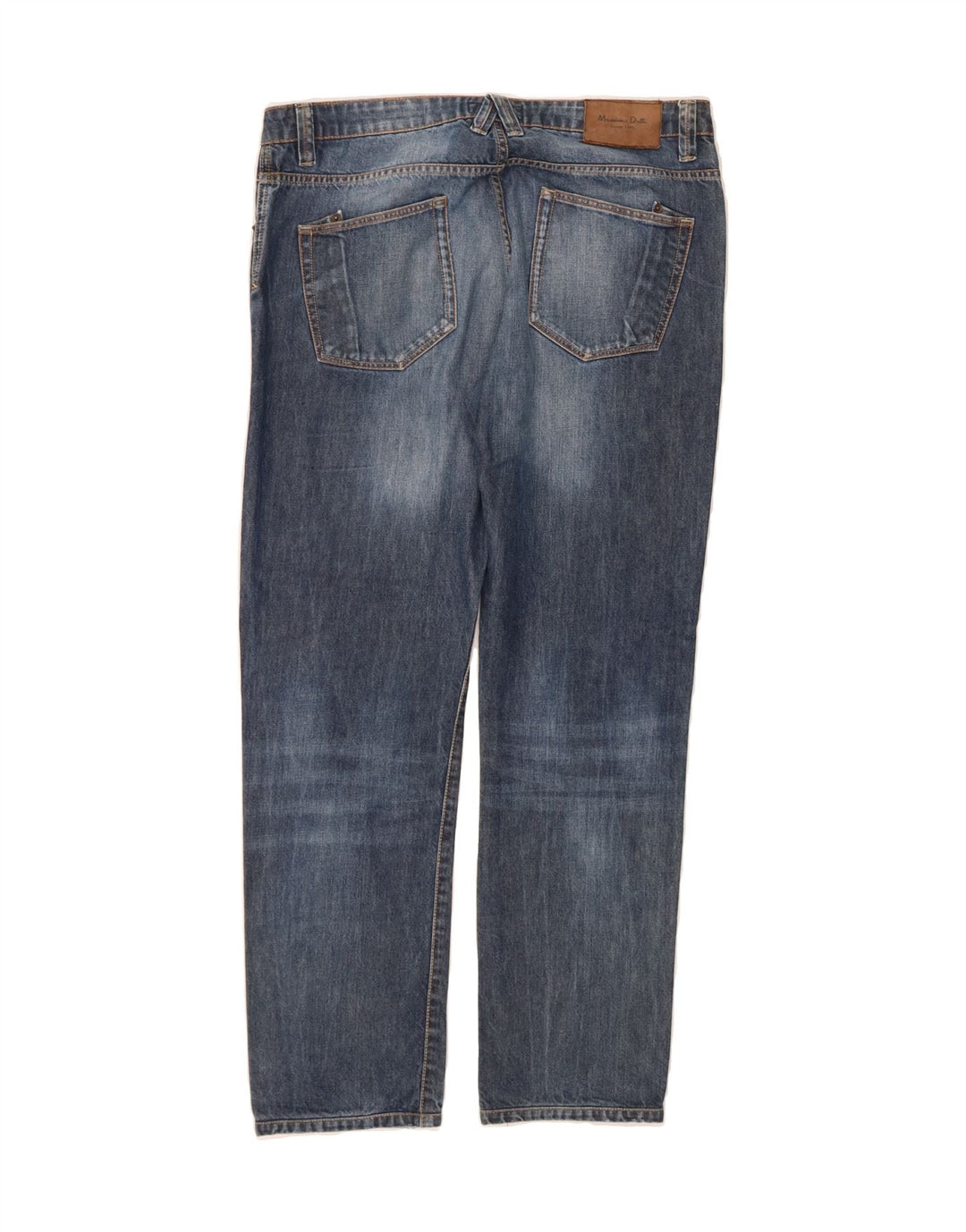 MASSIMO DUTTI Mens Straight Jeans EU 44 Large W34 L29 Blue Vintage Massimo Dutti and Second-Hand Massimo Dutti from Messina Hembry 