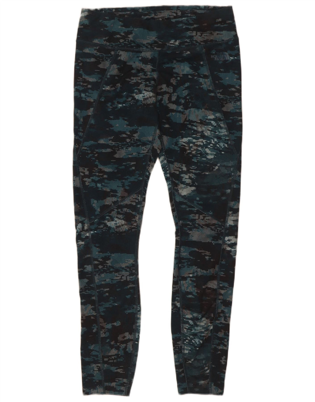 The North Face Womens Leggings UK 12 Medium Multicoloured Camouflage