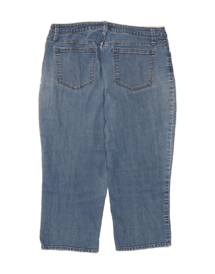 LEE Womens Riders Mid Rise Capri Jeans W32 L20 Blue Vintage Lee and Second-Hand Lee from Messina Hembry 
