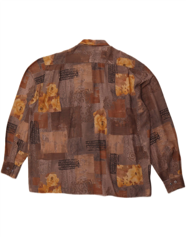 Angelo Litrico Mens Shirt Size 45/46 2XL Multicoloured Patchwork Viscose