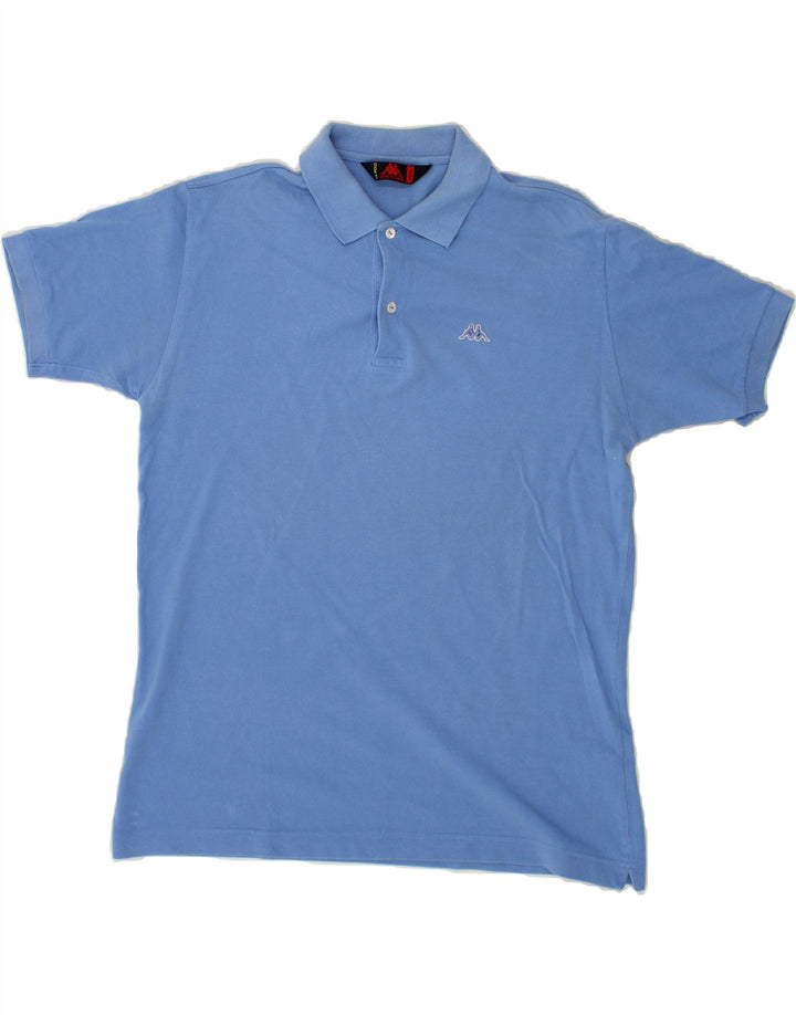 KAPPA Mens Polo Shirt Large Blue Cotton Vintage Kappa and Second-Hand Kappa from Messina Hembry 