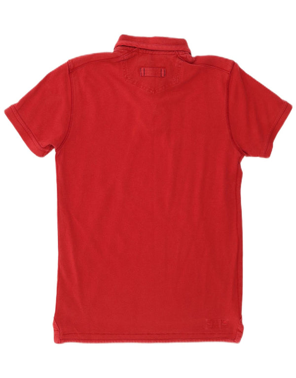 Fat Face Mens Graphic Polo Shirt XS Red Cotton