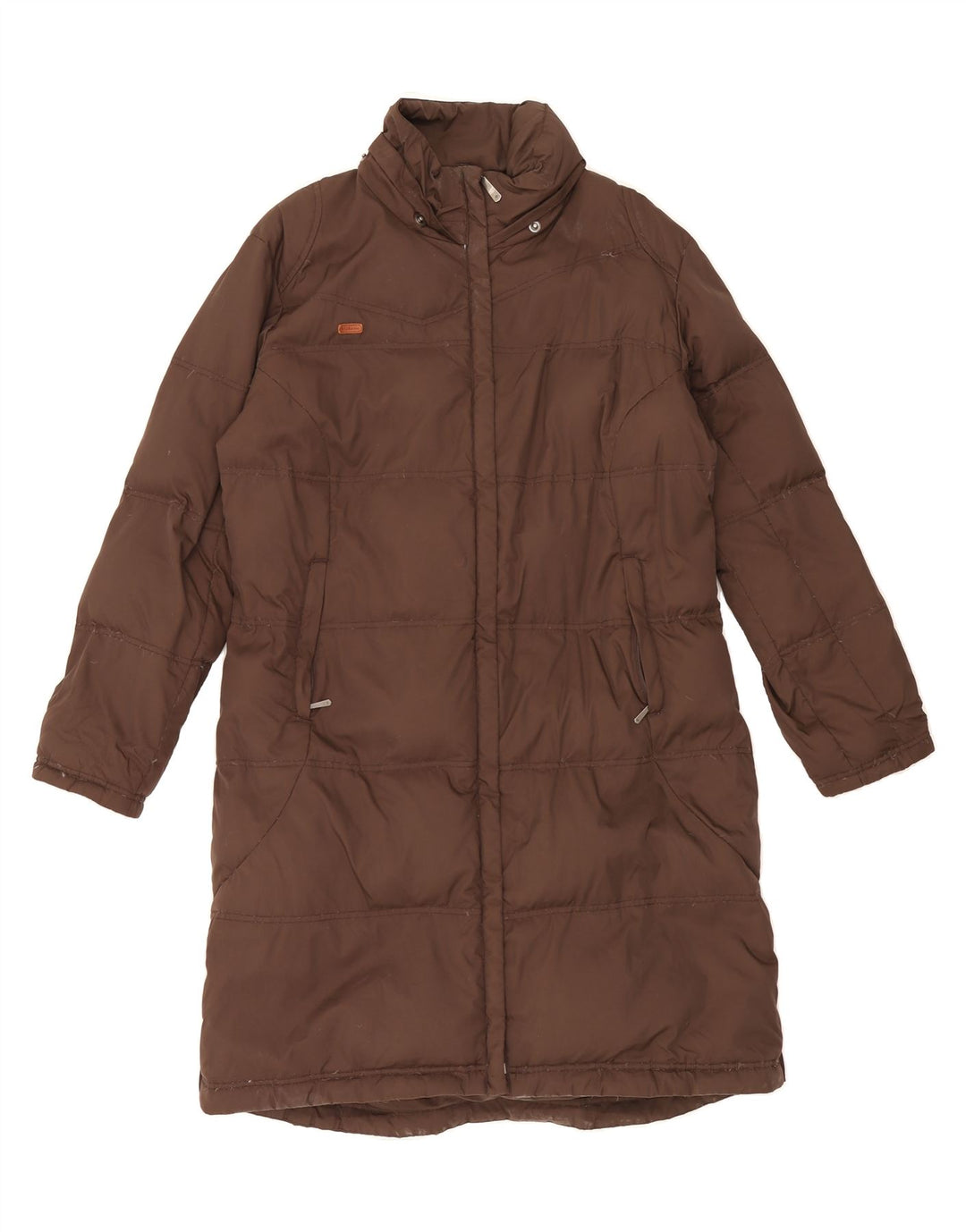 COLUMBIA Womens Padded Coat UK 16 Large Brown Nylon Vintage Columbia and Second-Hand Columbia from Messina Hembry 