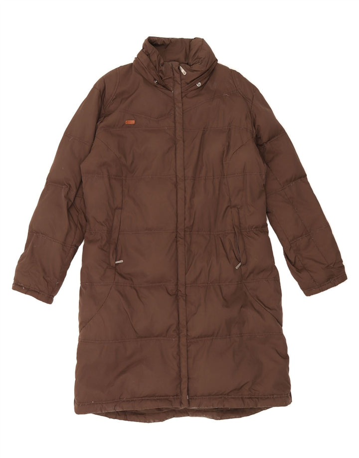 COLUMBIA Womens Padded Coat UK 16 Large Brown Nylon Vintage Columbia and Second-Hand Columbia from Messina Hembry 