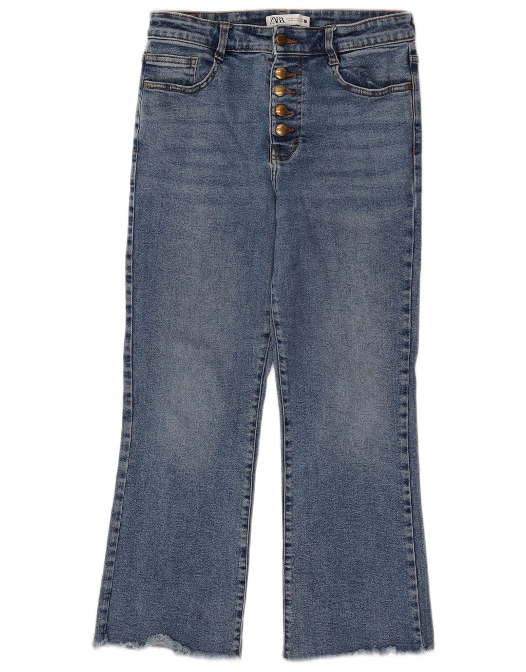 Zara Womens Bootcut Jeans EU 38 Small W28 L25 Blue Cotton