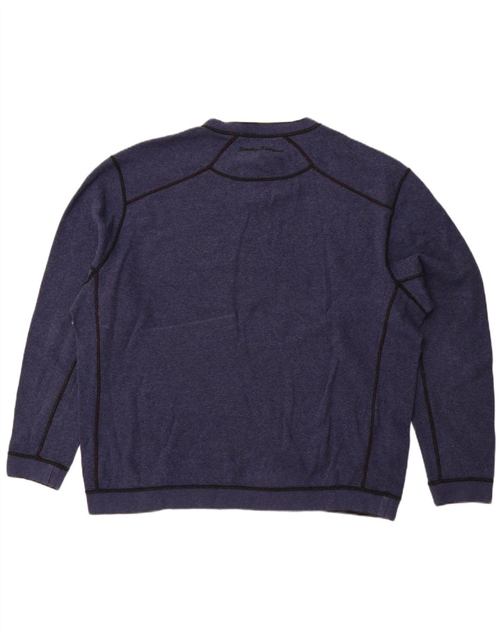Tommy Bahama Mens Sweatshirt Jumper 2XL Navy Blue