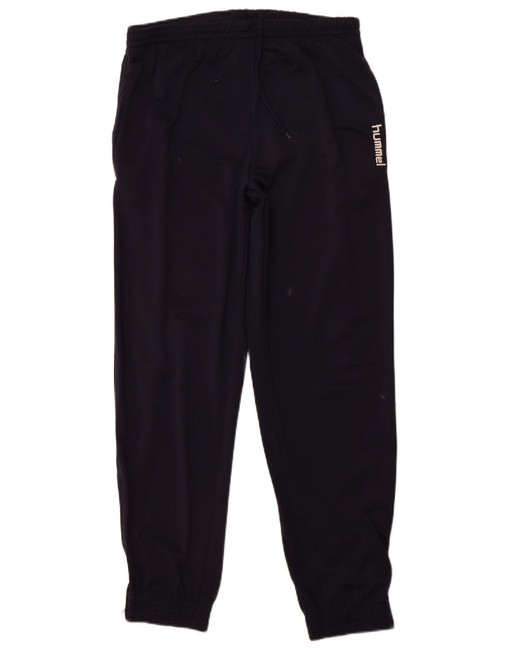 HUMMEL Mens Tracksuit Trousers Joggers Medium Navy Blue Polyester
