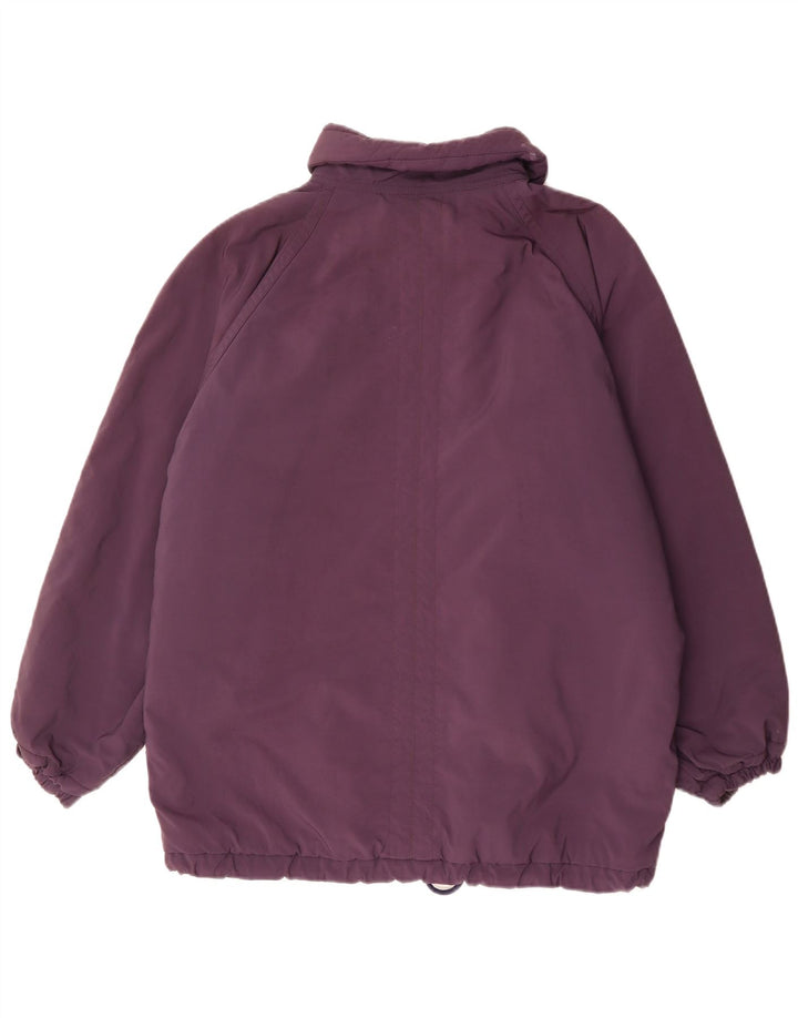 Belfe & Belfe Womens Oversized Windbreaker Jacket UK 18 XL Purple Polyester