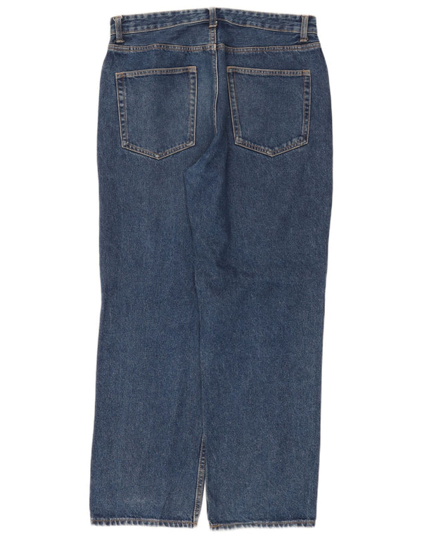 Zara Mens Straight Jeans EU 42 Large W32 L30 Blue