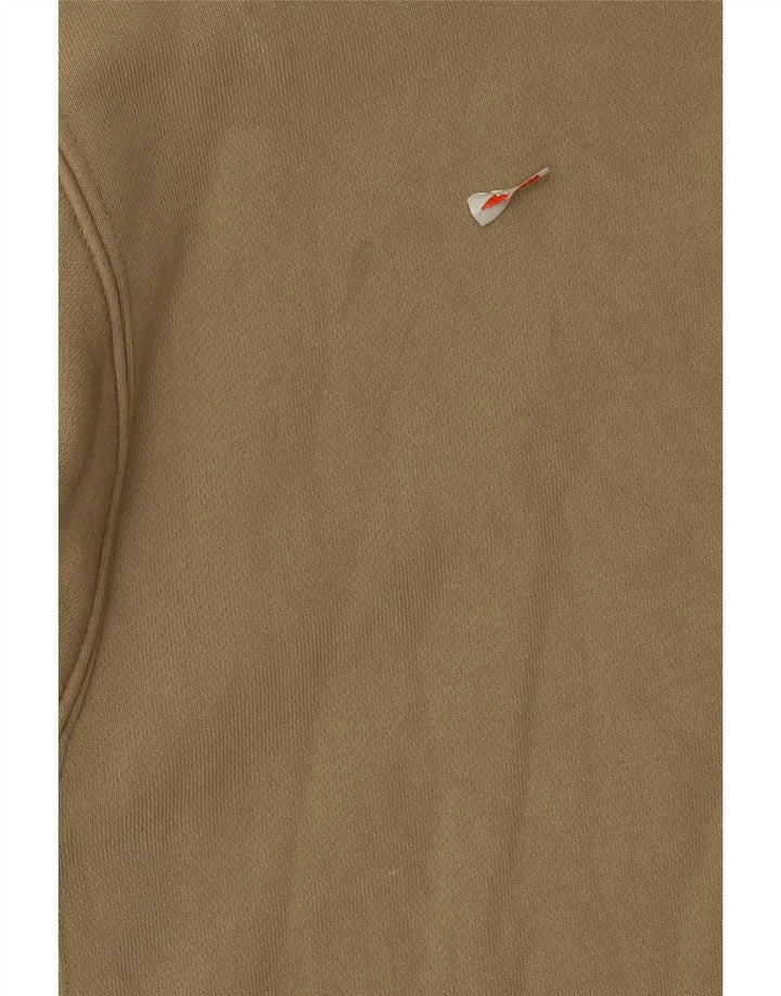 NIKE Mens Hoodie Jumper XS Beige Polyester