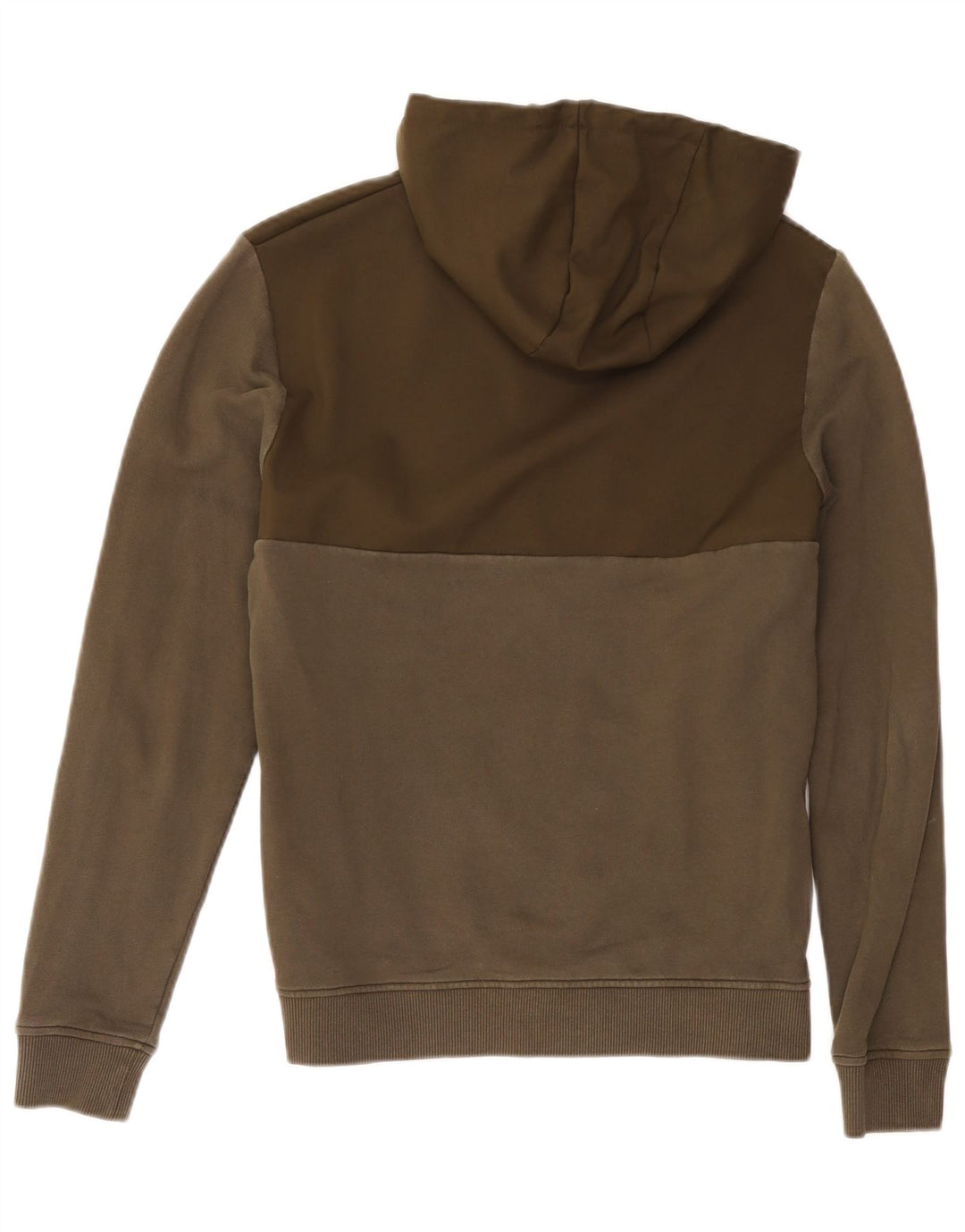 Lyle & Scott Mens Zip Hoodie Sweater Small Khaki Polyester
