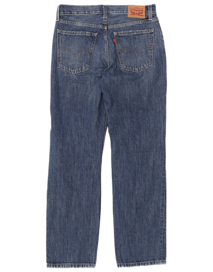 LEVI'S Womens Low Pro Distressed Straight Jeans W28 L31 Blue Cotton