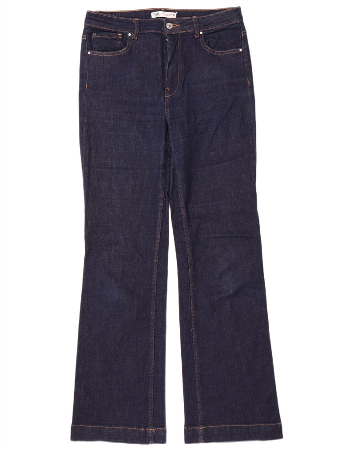Zara Womens Bootcut Jeans EU 42 Large W32 L34 Navy Blue