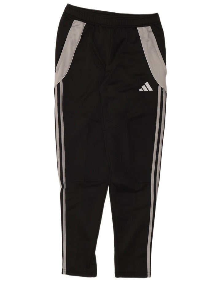 Adidas Mens Tracksuit Trousers Medium Black Colourblock Polyester