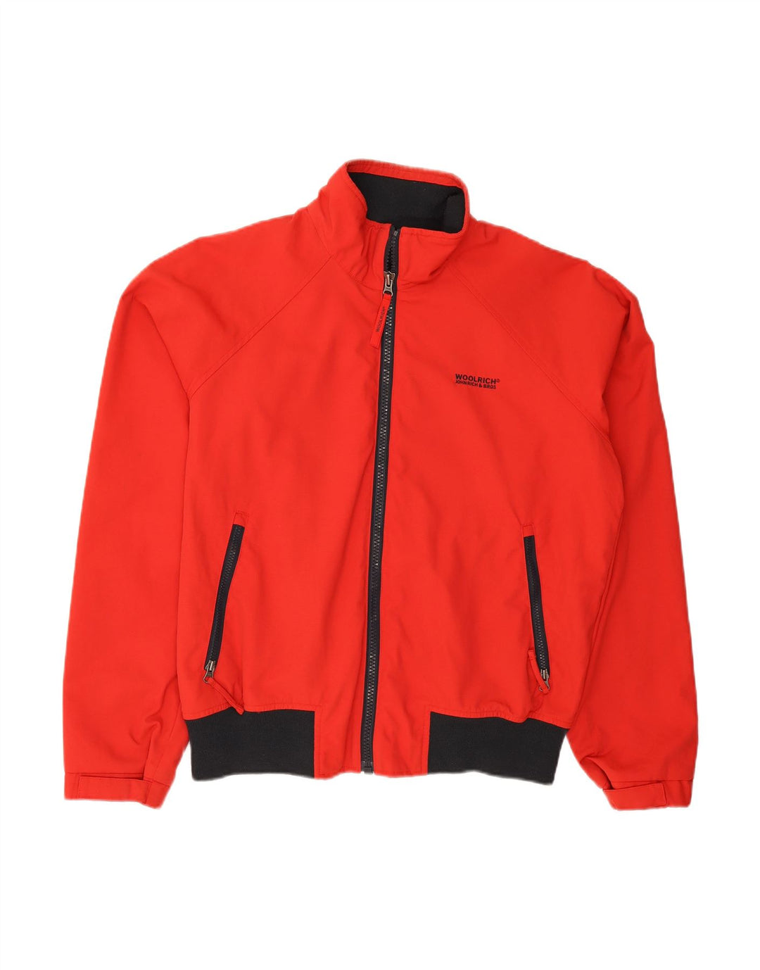 WOOLRICH Mens Bomber Jacket UK 40 Large Red Colourblock Nylon