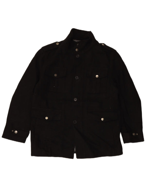 MICHAEL KORS Mens Utility Jacket UK 40 Large Black