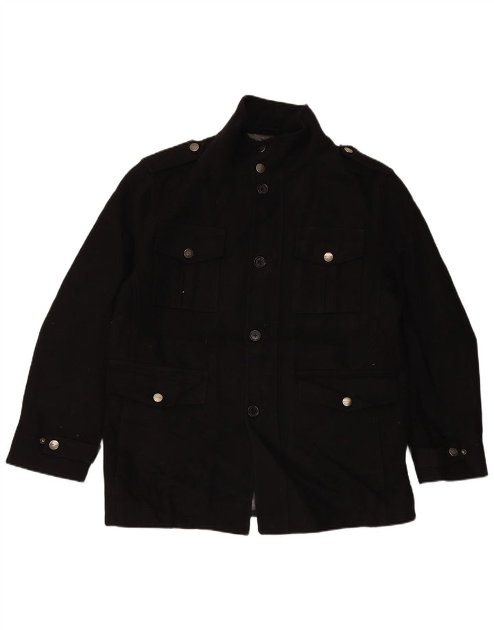 MICHAEL KORS Mens Utility Jacket UK 40 Large Black