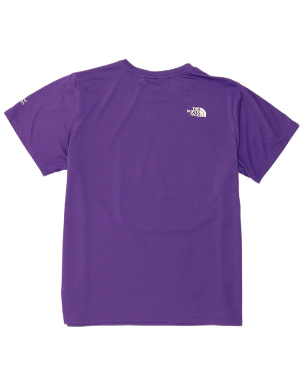The North Face Womens Graphic T-Shirt Top UK 20 2XL Purple Polyester