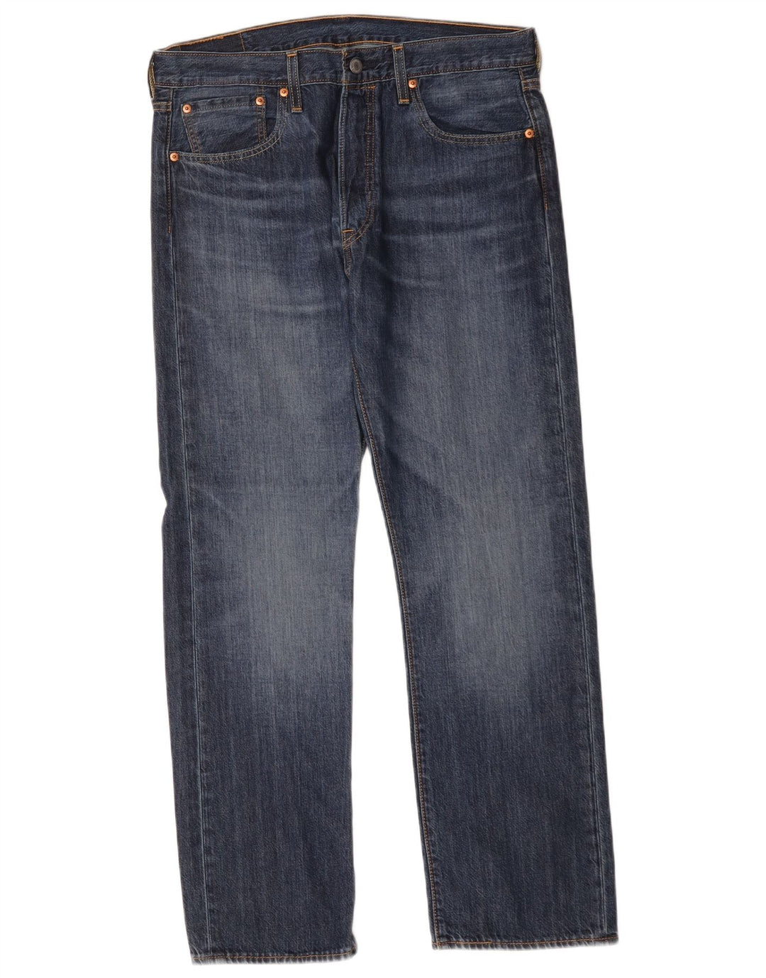 Levi's Mens 501 Straight Jeans W33 L30 Blue Cotton