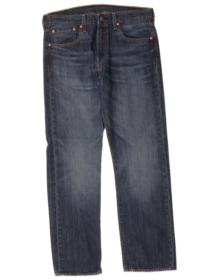 Levi's Mens 501 Straight Jeans W33 L30 Blue Cotton