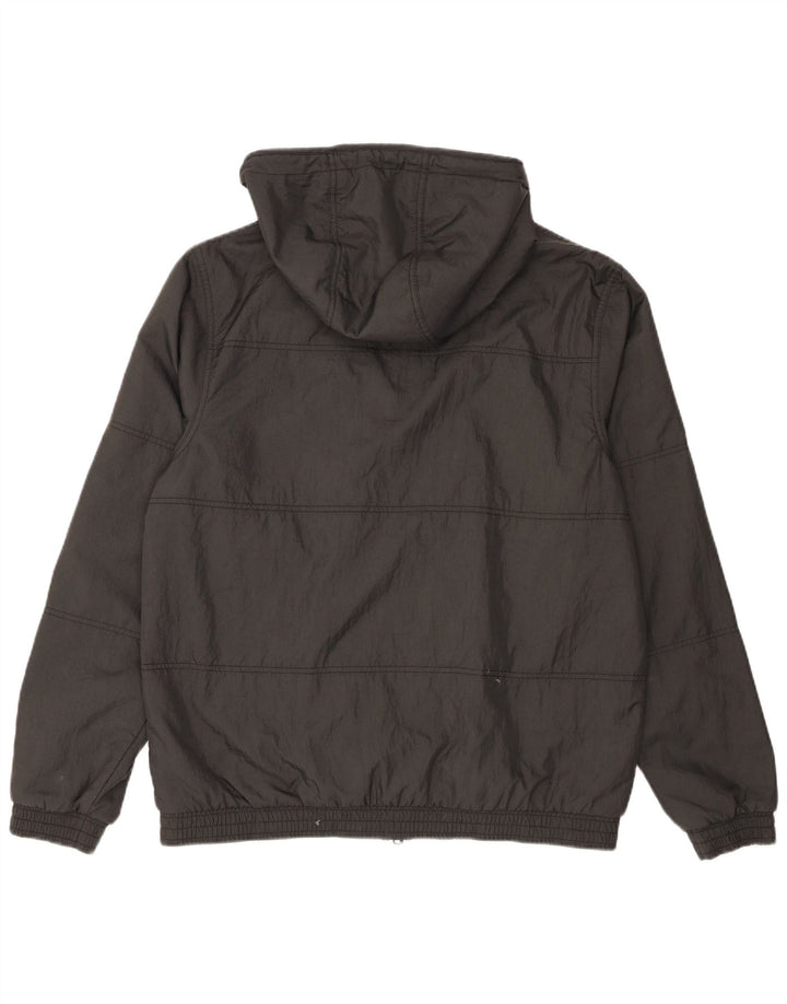 Jordan Mens Hooded Tracksuit Top Jacket Large Grey Nylon