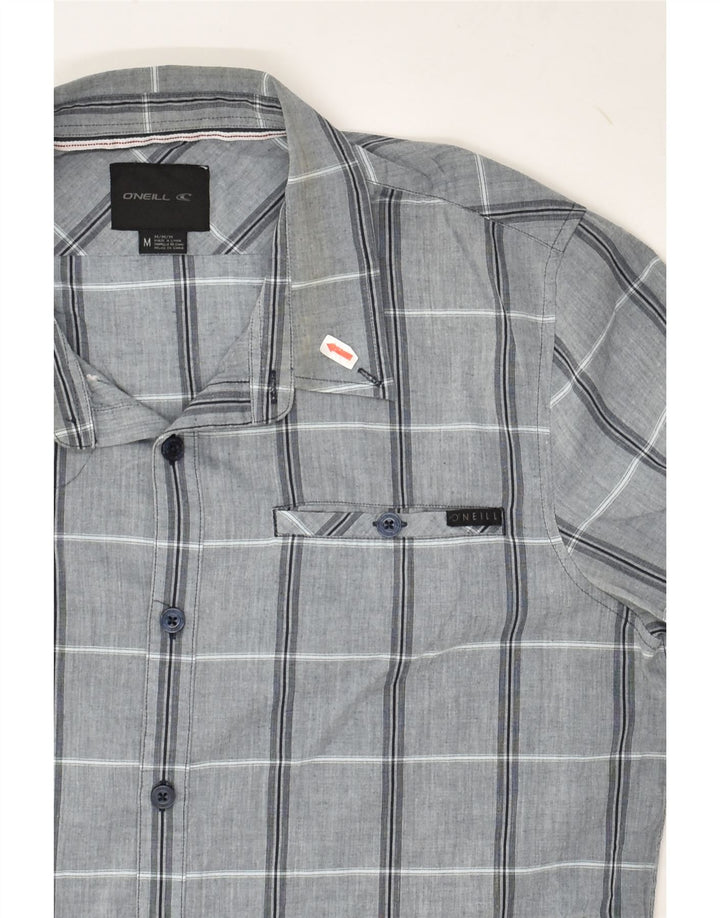 O'NEILL Mens Shirt Medium Grey Check Cotton | Vintage O'Neill | Thrift | Second-Hand O'Neill | Used Clothing | Messina Hembry 