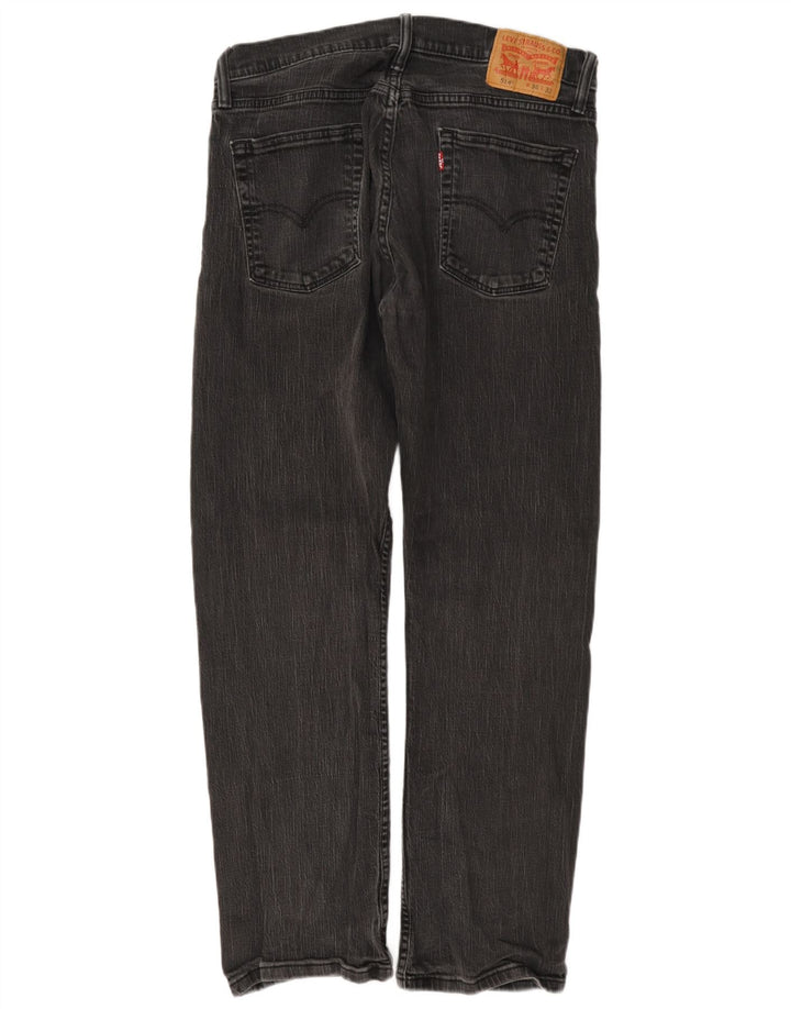 Levi's Mens 514 Straight Jeans W36 L32 Grey Cotton