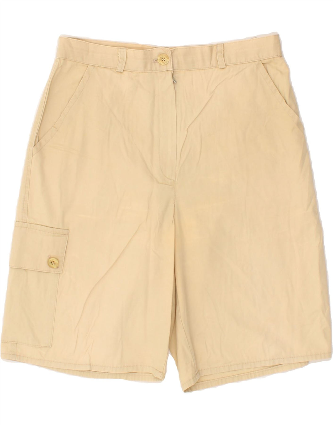 VINTAGE Womens Cargo Shorts IT 44 Medium  W28  Beige Cotton Vintage Vintage and Second-Hand Vintage from Messina Hembry 