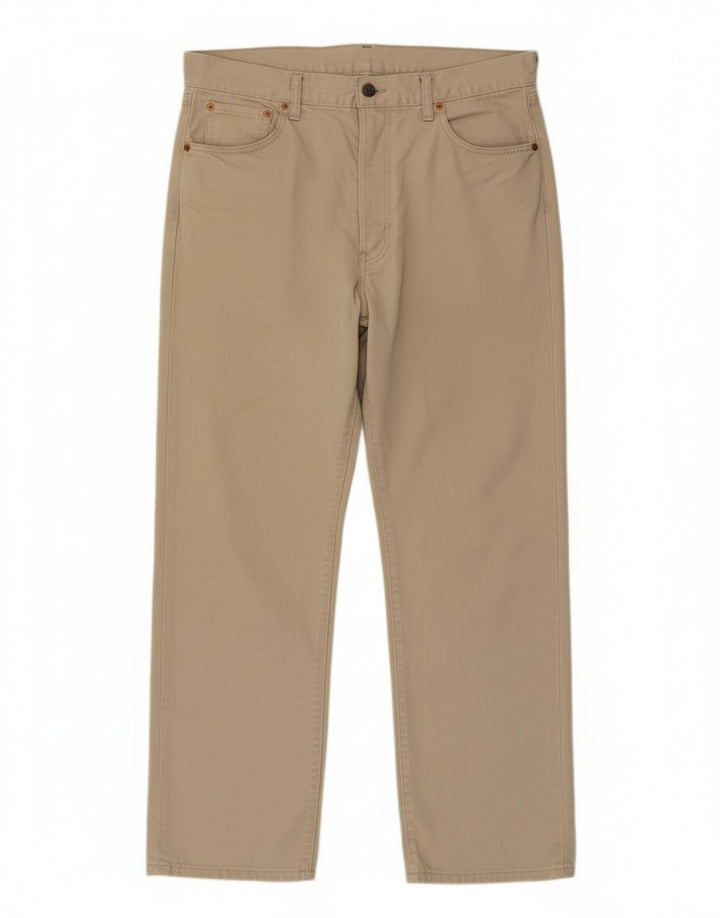 Levi's Mens 551 Straight Jeans W36 L30 Beige Cotton