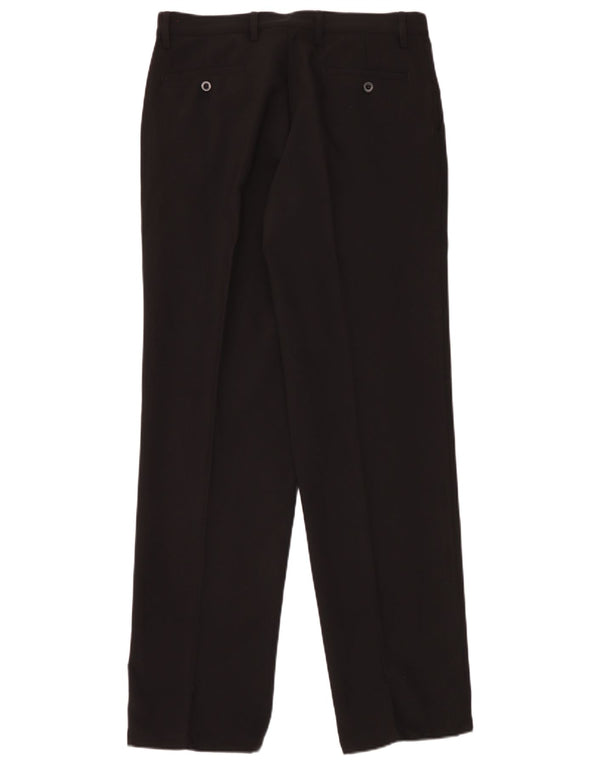 Chervo Mens Pegged Chino Trousers IT 48 Medium W32 L33 Black Polyester
