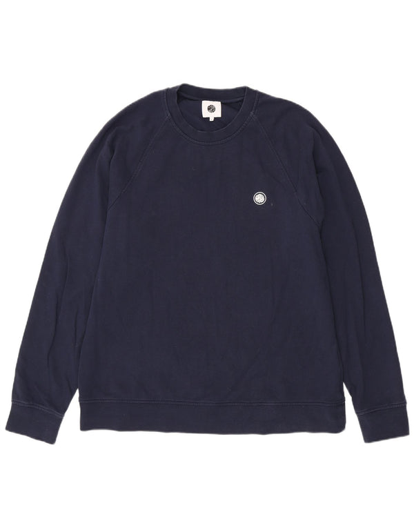 Pretty Green Mens Sweatshirt Jumper XL Navy Blue Cotton