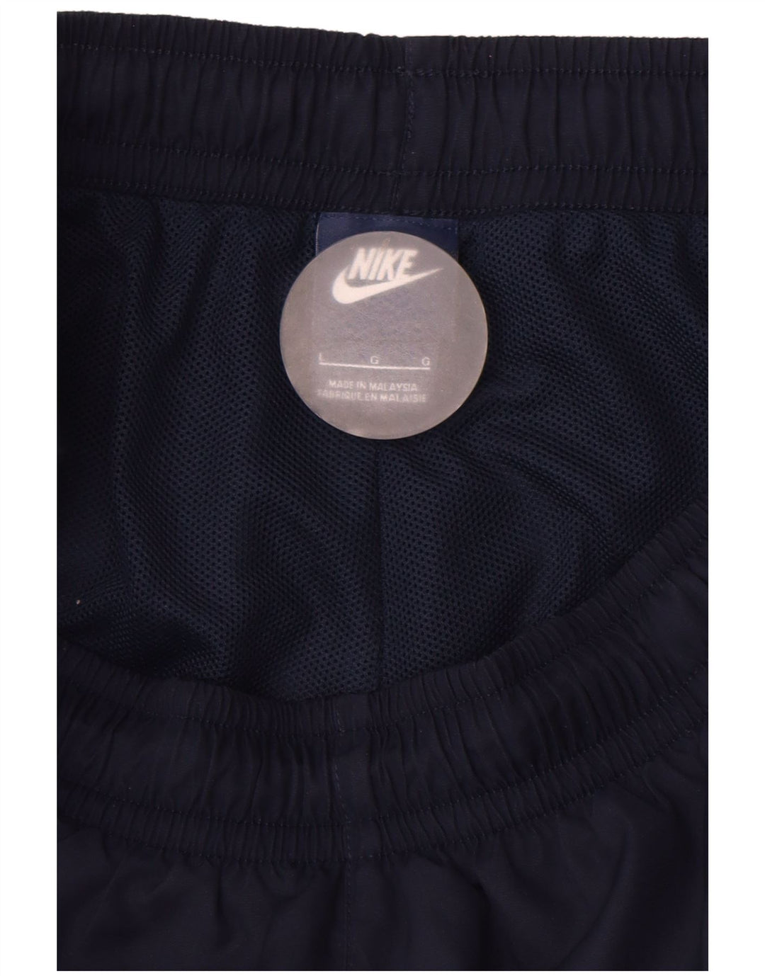 NIKE Mens Sport Shorts Large  Navy Blue Polyester