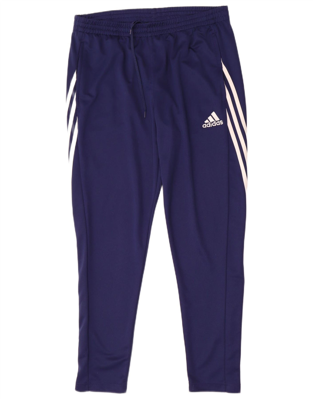Adidas Mens Climalite Tracksuit Trousers Large Navy Blue Polyester