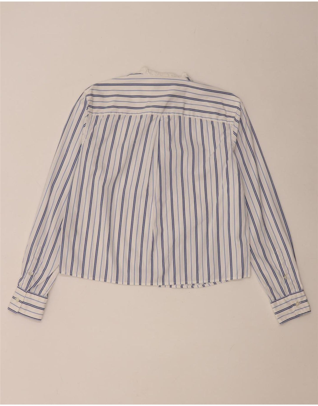 Polo Ralph Lauren Womens Pullover Shirt US 4 Small White Striped Cotton