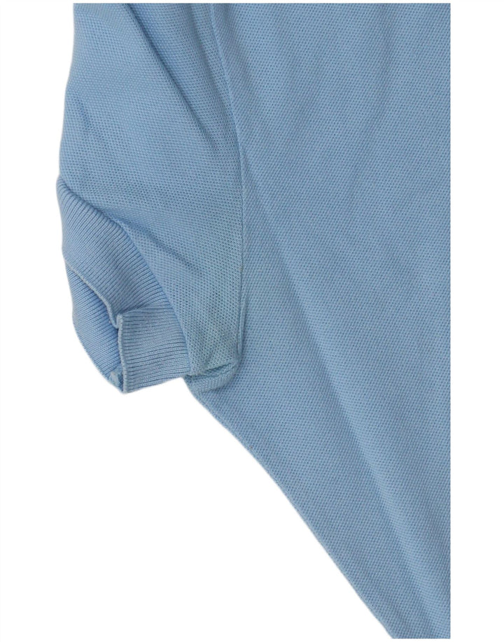 Lacoste Womens Polo Shirt Size 44 Large Blue Cotton