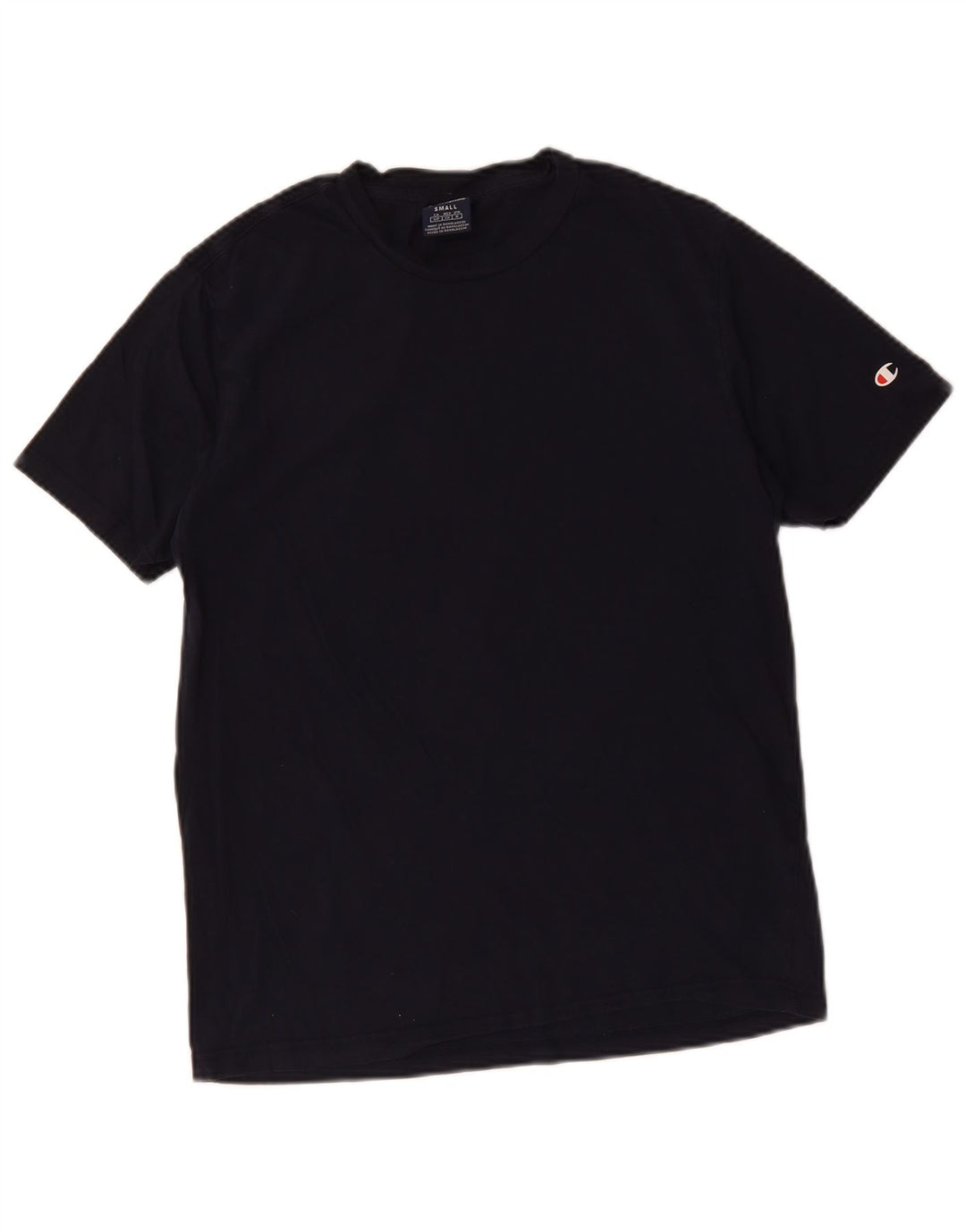 CHAMPION Mens T-Shirt Top Small Navy Blue Cotton