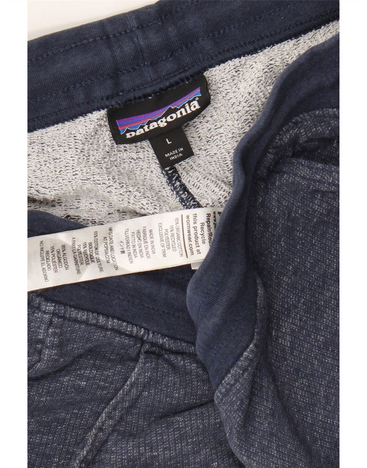 PATAGONIA Mens Sport Shorts Large Navy Blue Cotton