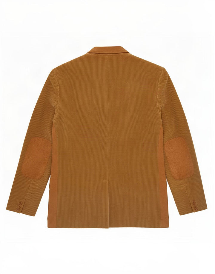 Zara Mens 3 Button Corduroy Blazer Jacket EU 50 Medium Beige Colourblock