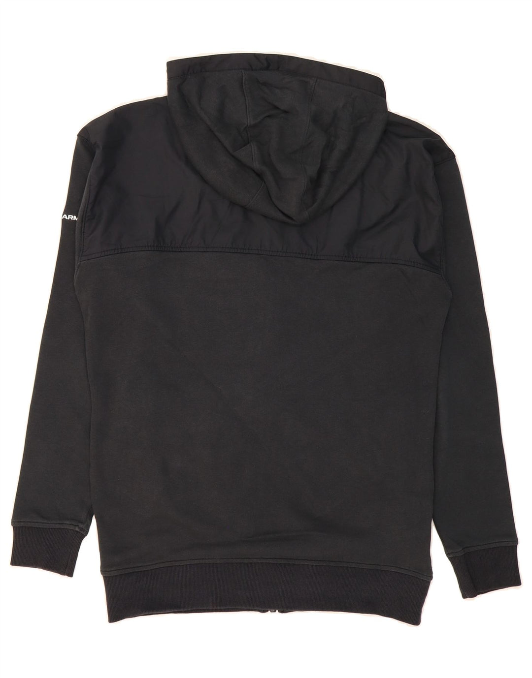 UNDER ARMOUR Mens Zip Hoodie Sweater Small Black Vintage Under Armour and Second-Hand Under Armour from Messina Hembry 
