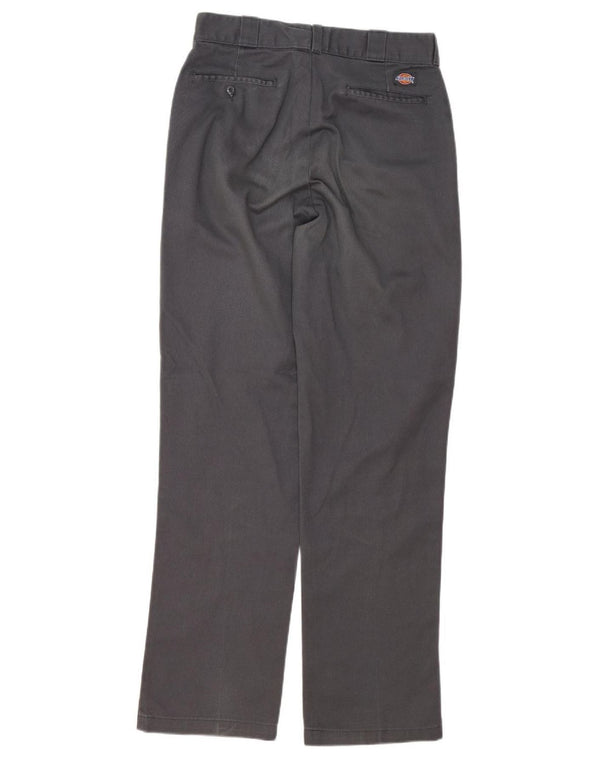 Dickies Mens Straight Chino Trousers W32 L32 Grey