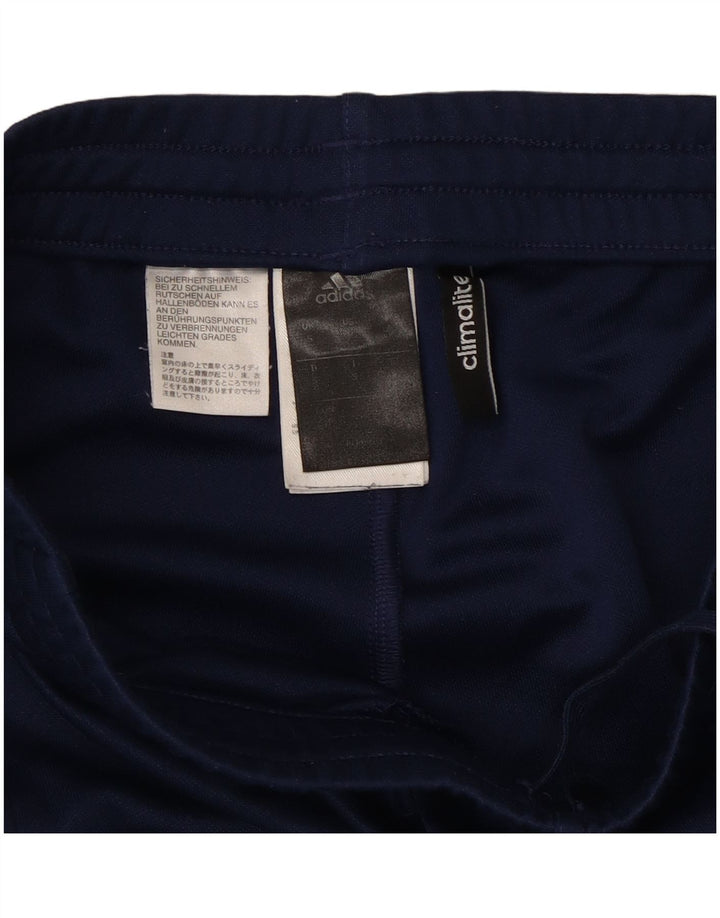 Adidas Mens Climalite Tracksuit Trousers Small Navy Blue Polyester