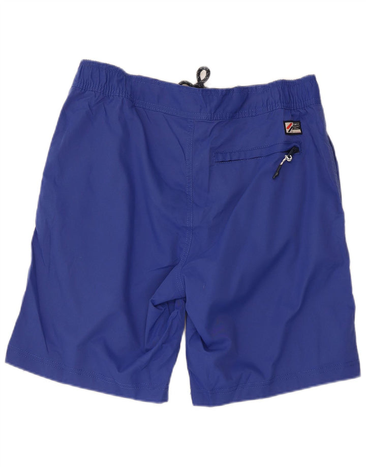 Superdry Mens Graphic Swimming Shorts Medium Blue Polyester
