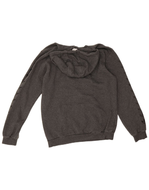 Adidas Mens Graphic Hoodie Jumper Small Grey Cotton