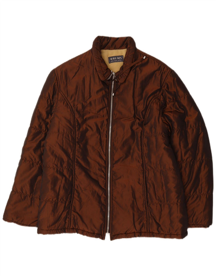 Brums Womens Padded Jacket IT 42 Medium Brown Polyamide